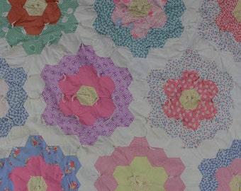 Flower garden quilt | Etsy