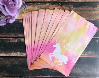 PolyMailers - Shipping Supplies - Unicorn Mailers - Printed Poly Mailers - 6x9 Mailers - Shipping bags - Shipping Envelopes