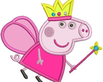 Peppa Pig Applique Design 3 sizes instant download