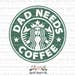 Mom Needs Coffee SVG Starbucks Logo SVG Starbucks Iron-on