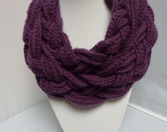 Hand Crochet Cowl, Infinity Scarf, Circular Scarf, Neck Warmer
