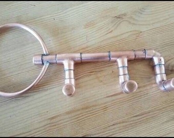 Copper key hook