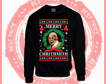 On Sale Today Merry Mike Tyson Ugly Christmas Sweater-Mike Tyson Shirt-Ho-Funny Shirt-Merry Christmas sweater-drake-ugly sweater party
