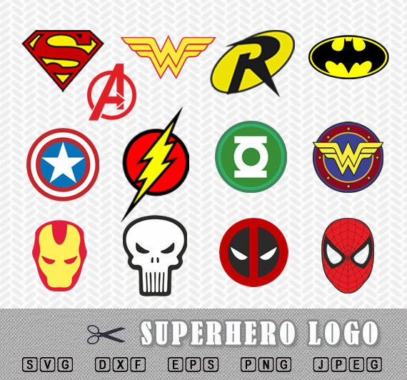 Superhero logo SVG Dxf Vector File Silhouette Cricut Flash