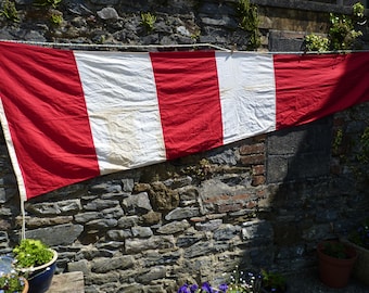 Amazing Answering Pennant. Naval Signal Flag. Beach House Decor