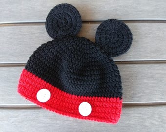 Mickey hat pattern | Etsy