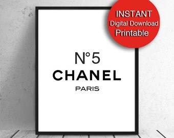 chanel no 5 print – Etsy