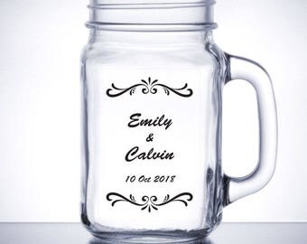 Personalized Wedding Labels, Personalized Sticker Labels, Wedding Sticker, Personalized Stickers Wedding, Mason Jar Labels 3" x 2" W12