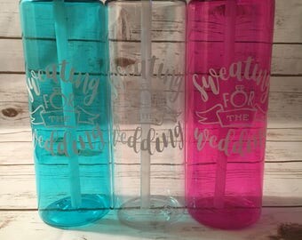 Sweating For The Wedding Water Bottle