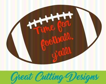 Football SVG Cut File Y'all svg DXF cut file Cricut svg Silhouette svg Vinyl Cut File Digital cut file Cricut cut file dxf files Silhouette