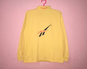 sweat reebok vintage jaune