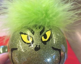 Shatterproof Christmas Grinch Round Ornament