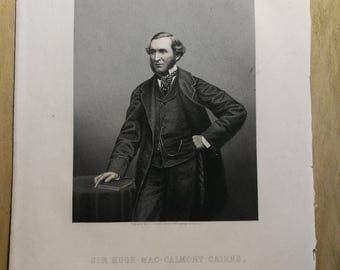 Sir Hugh Mac-Calmont Cairns-The Drawing Room Portrait Gallery of Eminent Personages-Engraved by D.J.Pound from a Photograph by MAYALL