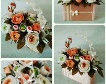 Candy bouquet/Candy flower/Paper flowers bouquet