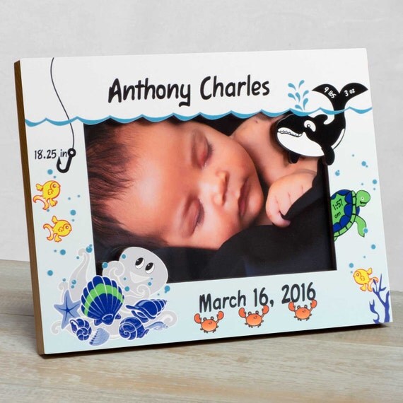 Personalized Baby Picture Frame Baby Boy Picture FrameNew