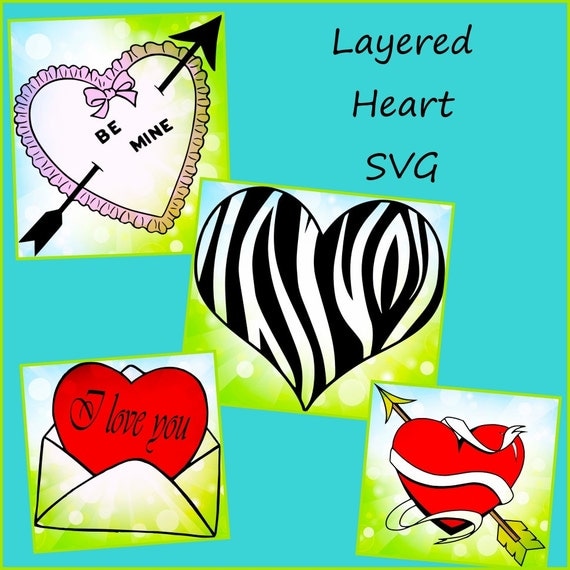 Download Heart SVG - Layered Valentines Heart SVG - layered Herat ...