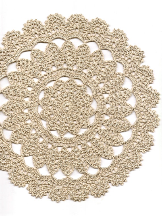 Antique Crochet Lace Doily Crochet Lace Vintage Doilies Crocheted Lacy Decor Textile Art Modern Rustic Interior Design V