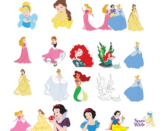 Download Disney princess svg - Etsy