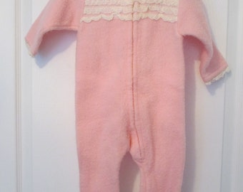 Baby Girl's Pink Snowsuit