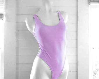 One Piece Swimsuit // High Cut Swimsuit // High Cut one Piece swimsuit // Baywatch swimsuit // High Cut Leg // Scoop Neck // Open Back