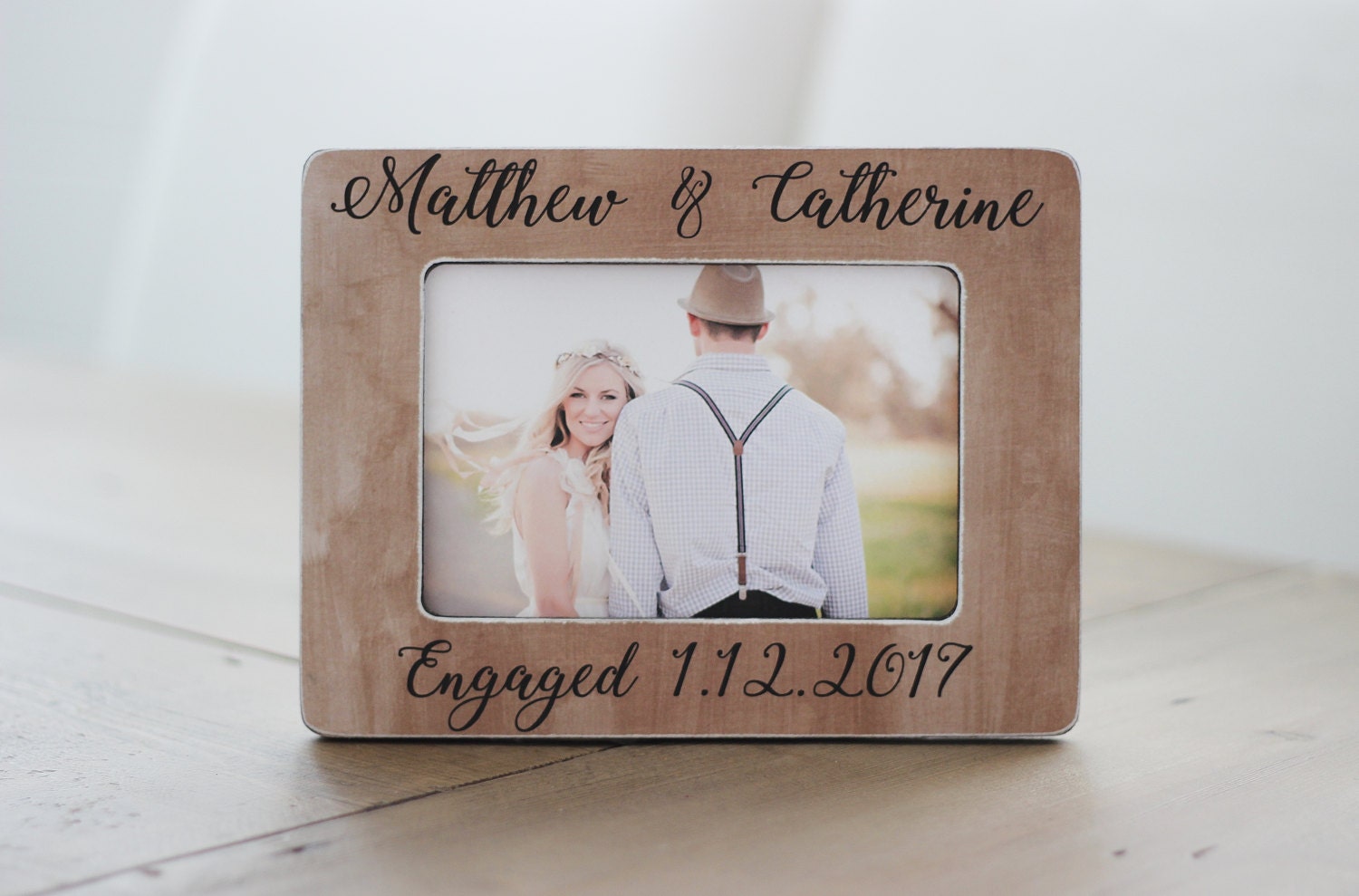 Personalized Engagement Gift She Said Yes Personalized Rustic