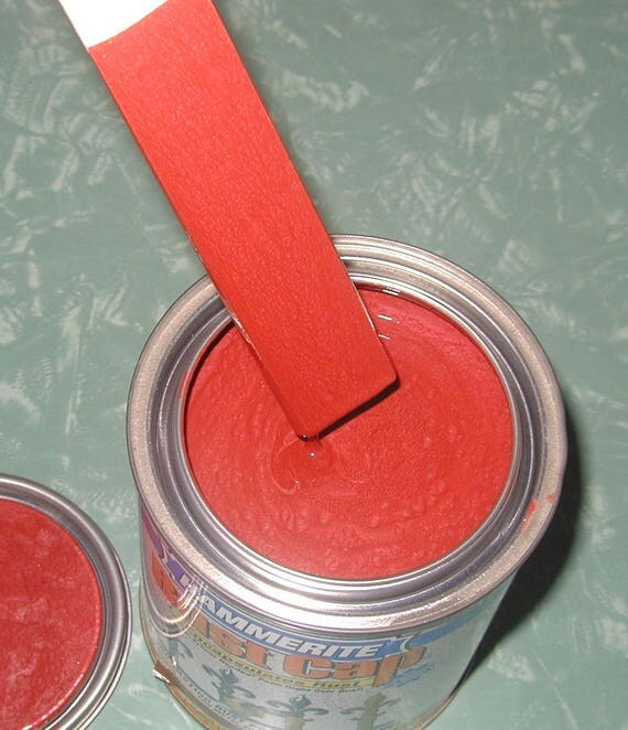 Red Hammered Metal Paint Metallic hammerite rust cap roll brush spray
