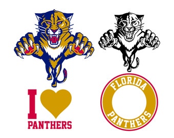 Florida Panthers Cut Files, Florida Panthers SVG Files, Florida Panthers SVG Cutting Files, Florida Panthers Cuttable SVG, Instant Download