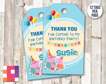 Peppa pig thank you | Etsy