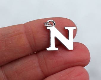 One Letter N, Alphabet Charm, N, Letter N