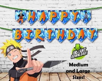 Naruto Happy Birthday Banners