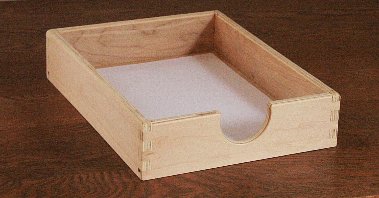 Wood Letter Tray Wood Letter Box Valet Tray Open Front