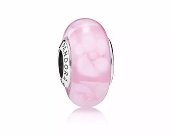 New Pandora Charm Murano Glass Noctalgic Roses 791653