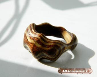 Wooden ring, Handcrafted Wood Wedding Ring, Anniversary Wooden Ring, Alternative engagement