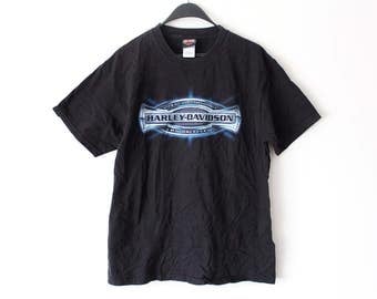 Vintage Harley Davidson Shirt Black Harley Davidson TShirt USA Harley Davidson Sweatshirt Large Motorcycle T-Shirt Collectible Biker Tee