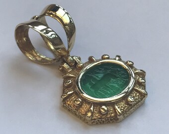 18k Venetian Glass Pendant