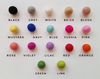 Custom Felt Ball Garland, Nursery Accessory, Pom Pom Garland, Handmade
