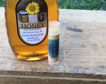 Natural Lip Balm, Honey Violet Lip Balm, Healing + Nourishing Blend, Clear or Shimmer Tint