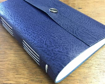Long stitch leather journal notebook
