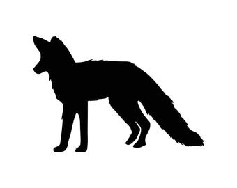 Fox Animal Wildlife Graphics SVG Dxf EPS Png Cdr Ai Pdf Vector Art Clipart instant download Digital Cut Print File Cricut Silhouette Decal