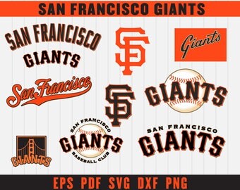 San Francisco Giants Cut Files, SVG Files, Baseball Clipart, Cricut Giants Cutting Files, Baseball DXF, Clipart, Instant Download