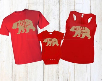 papa bear and mama bear shirts