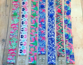 Pacifier clip, lilly pulitzer inspired, baby clip