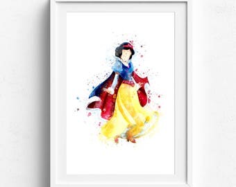 Snow white art, princess wall decor, disney printable set, disney princess art, snow white decor, snow white poster girls room art snowwhite