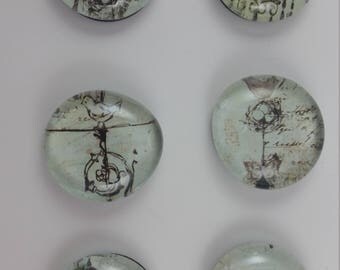 Bird Fancy Whimsical Magnets
