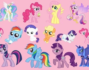 22 My Little Pony ClipArt - Digital , PNG, image, picture, oil painting, drawing,llustration, art , birthday,handicraft 300 DPI, 300 PPI