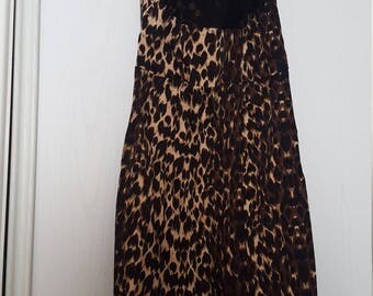 Kelly brook vintage style leopard print dress