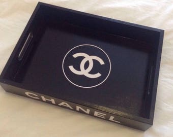 CHANEL Black Tray