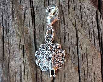 Knitting Progress Keeper - Peacock Stitch Marker - Crochet Stitch Marker - Knitting Stitch Marker - Zipper Pull - Peacock Charm