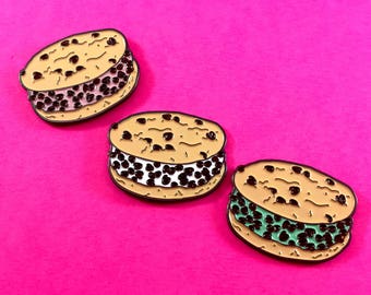 Chipwich Chocolate Chip Cookie Ice Cream Sandwich - Enamel Pin