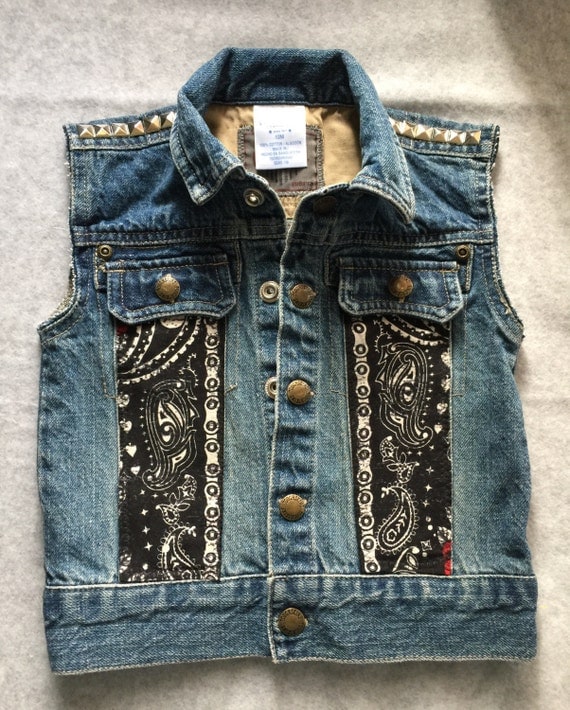Items similar to Punk Rock Misfits Denim Vest Made to Order on Etsy